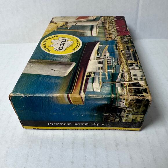Vintage tuco miniature jigsaw puzzle “rockport harbor” 75-100 pieces - Picture 6 of 6